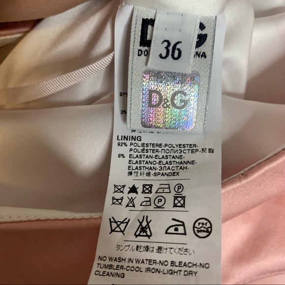 D&G Dolce and Gabbana Blush Pink Bodycon Dress - Picture 13 of 16